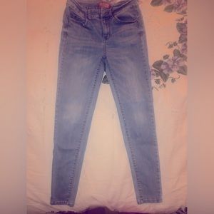 WAX Jeans, Butt, I Love You! High/Mid Rise, Stretch, Skinny, Light Wash, Size 7